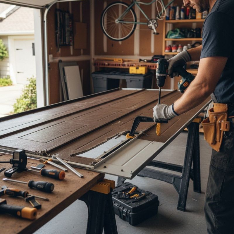 Barn Door Repair detail